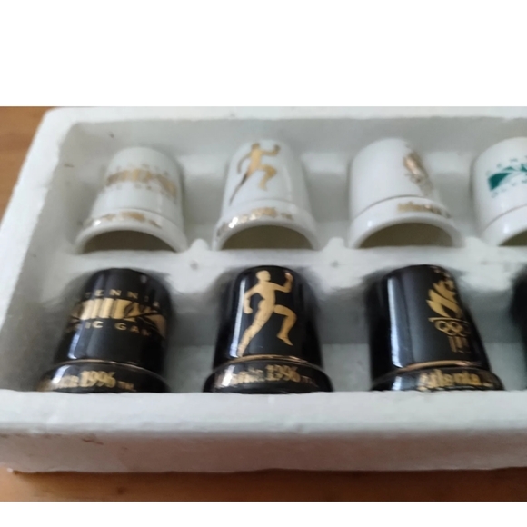 Vintage 1996 Atlanta Olympic Games Thimble Collection Set Of 12 - Picture 3 of 7